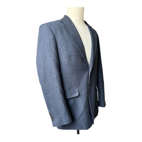 Alan Flusser Wool 2-Button notched lapel Double Vented Blazer Sport Coat | 42 R - Picture 11 of 11